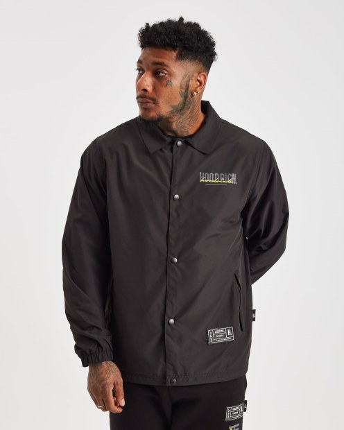 Chaqueta De Mezcla Og Con Capuchanegro Intenso/puerta De Hierro/amarillo