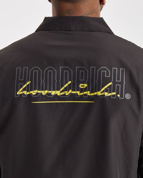 Chaqueta De Mezcla Og Con Capuchanegro Intenso/puerta De Hierro/amarillo