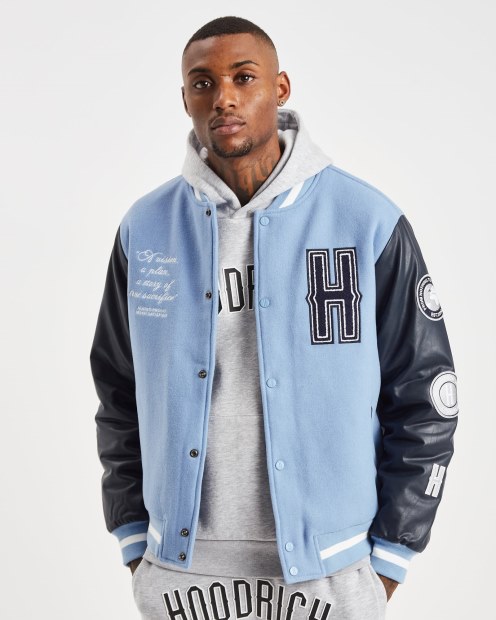Chaqueta Universitaria Hoodrich Placid Azul/azul Marino/aguanieve Og