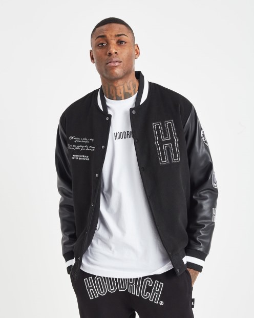 Chaqueta Hoodrich Og Varsity Negro/blanco