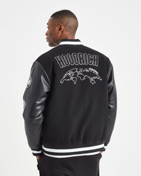 Chaqueta Hoodrich Og Varsity Negro/blanco