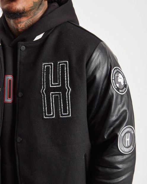 Chaqueta Hoodrich Og Varsity Negro/blanco