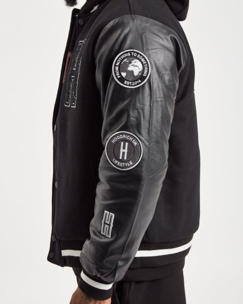 Chaqueta Hoodrich Og Varsity Negro/blanco
