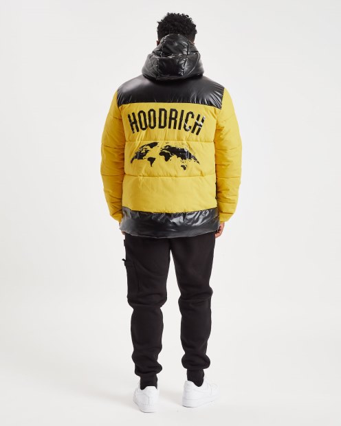Chaqueta Amarilla/negra Con Capucha Rich Og Clique