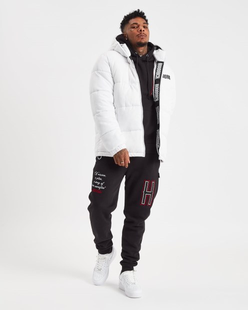Chaqueta Og Infield Blanca/negra Hoodrich