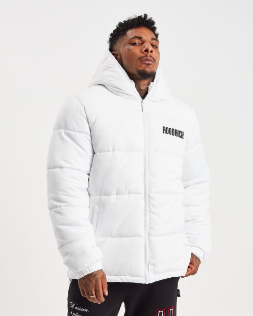 Chaqueta Og Infield Blanca/negra Hoodrich