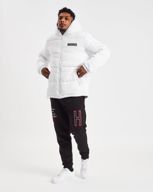 Chaqueta Og Infield Blanca/negra Hoodrich