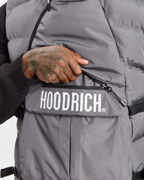 Chaleco Hoodrich Iron Gate/blanco Og Astro