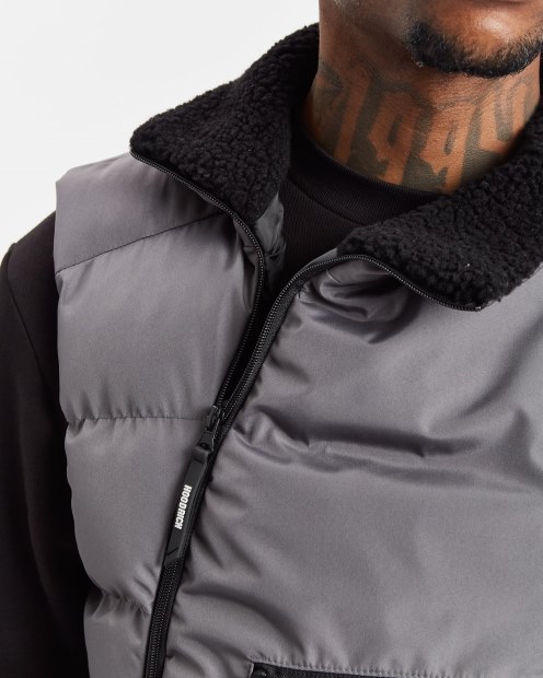 Chaleco Hoodrich Iron Gate/blanco Og Astro