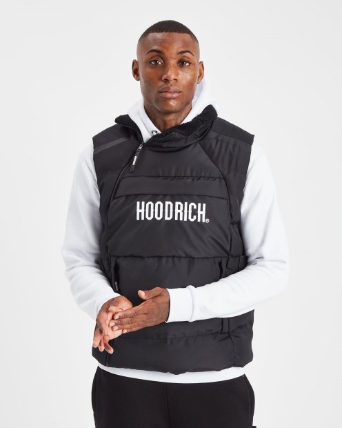 Chaleco Negro/blanco Con Capucha Rich OG Carbon