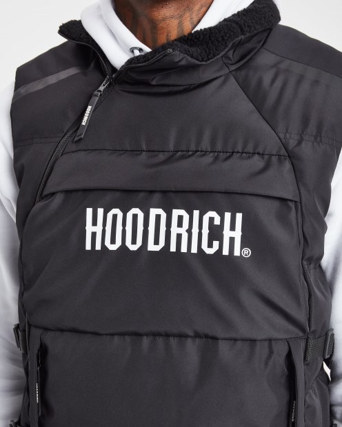 Chaleco Negro/blanco Con Capucha Rich OG Carbon