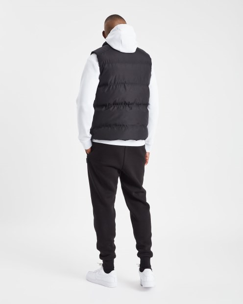 Chaleco Negro/blanco Con Capucha Rich OG Carbon