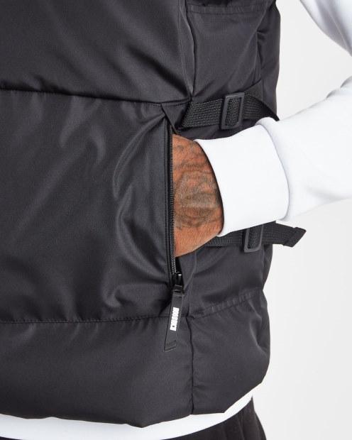 Chaleco Negro/blanco Con Capucha Rich OG Carbon