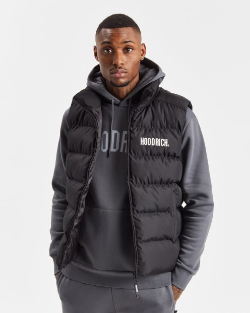 Negro/blanco (reposición) Og Stack Gilet Hoodrich