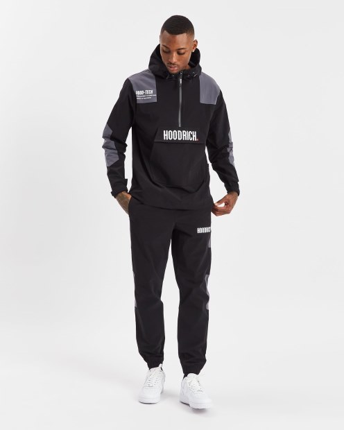 Og Armadura Chaqueta Hoodrich Negro/puerta De Hierro/blanco