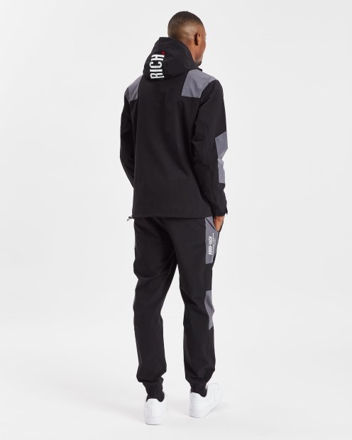 Og Armadura Chaqueta Hoodrich Negro/puerta De Hierro/blanco