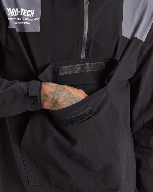 Og Armadura Chaqueta Hoodrich Negro/puerta De Hierro/blanco