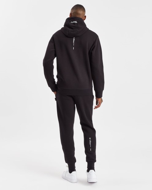 Sudadera Negra/blanca/reflejante Con Capucharich Og Ink