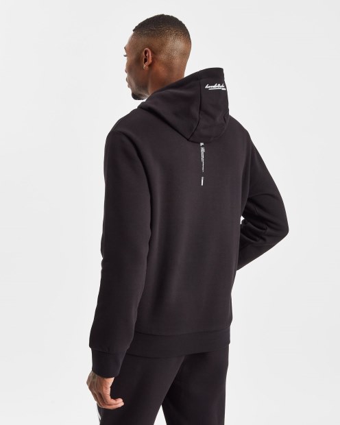 Sudadera Negra/blanca/reflejante Con Capucharich Og Ink