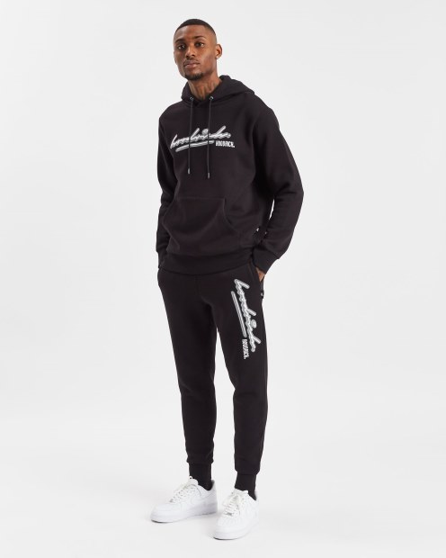 Joggers Negros/blancos/tinta Reflectante Og Hoodrich