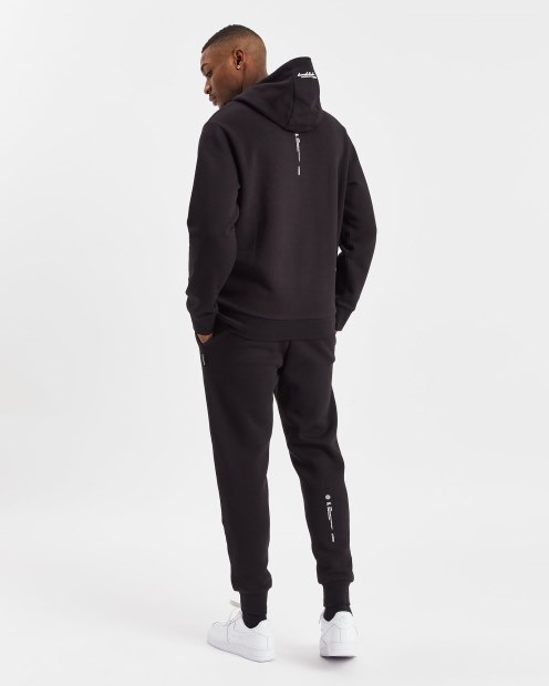 Joggers Negros/blancos/tinta Reflectante Og Hoodrich