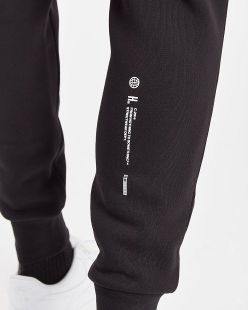 Joggers Negros/blancos/tinta Reflectante Og Hoodrich