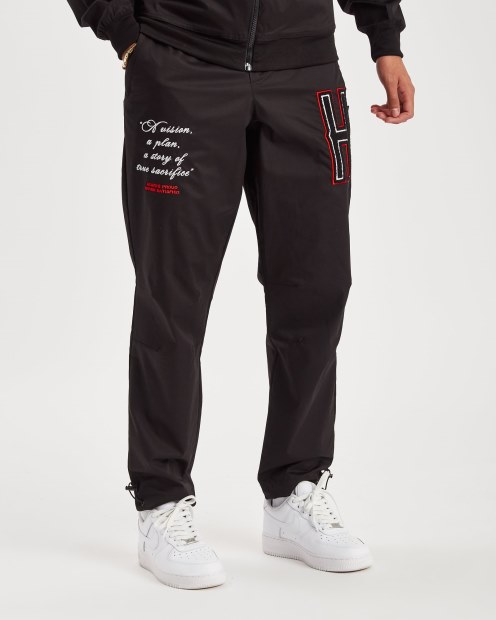 Pantalones Og Pulse Hoodrich Negro/blanco/lychee