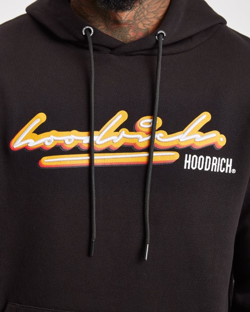 Hoodrich Sudadera Con Capucha Negra/blanca/amarilla Og Ink