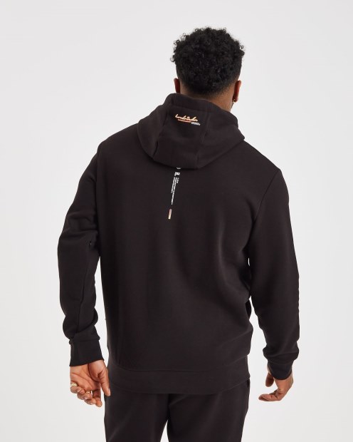 Hoodrich Sudadera Con Capucha Negra/blanca/amarilla Og Ink