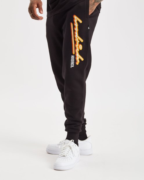 Joggers Hoodrich Og Ink Negro/blanco/amarillo