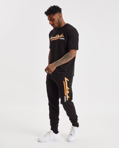 Joggers Hoodrich Og Ink Negro/blanco/amarillo