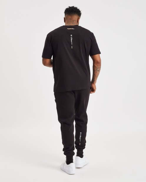 Joggers Hoodrich Og Ink Negro/blanco/amarillo