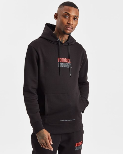 Negro/lychee/puerta De Hierro Og Overbrand Chándal Hoodrich