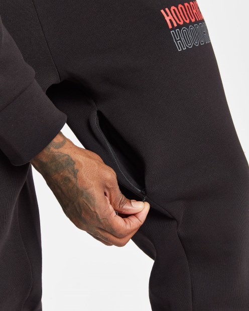 Negro/lychee/puerta De Hierro Og Overbrand Chándal Hoodrich