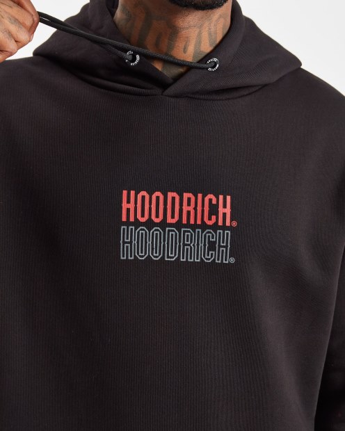 Negro/lychee/puerta De Hierro Og Overbrand Chándal Hoodrich