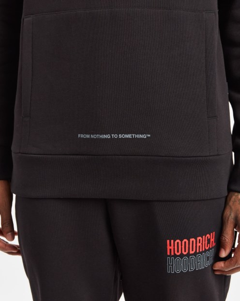 Negro/lychee/puerta De Hierro Og Overbrand Chándal Hoodrich