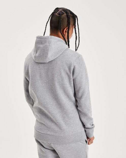 Hoodrich Sudadera Con Capucha Gris Jaspeado/azul Og Pacific