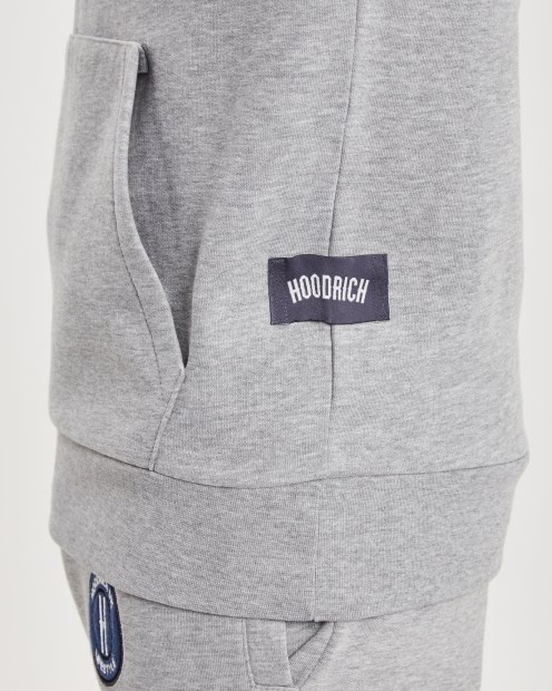 Hoodrich Sudadera Con Capucha Gris Jaspeado/azul Og Pacific