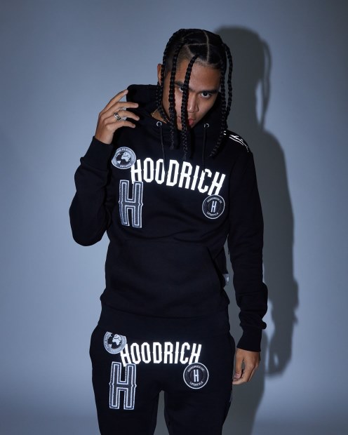 Sudadera Negra/con Capucha Reflectanterich Og Pacific