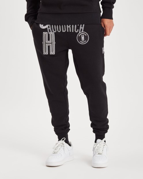 Joggers Negros/reflectantes Og Pacific Hoodrich