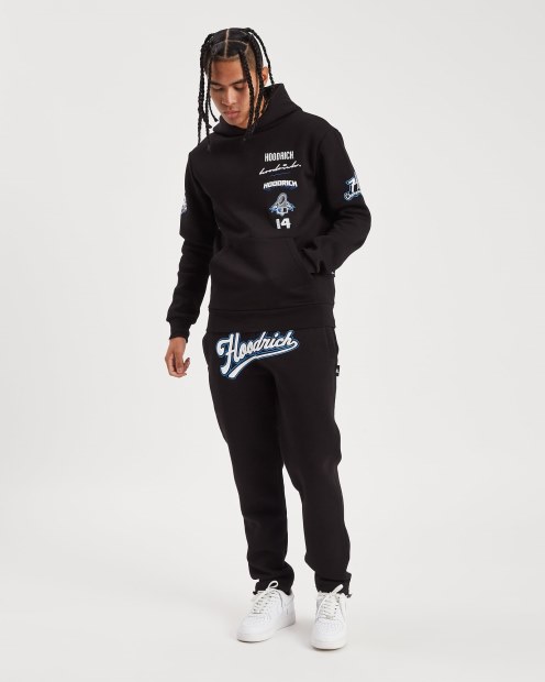 Joggers De Estadio Og Negro/blanco/azul (pedido Por Adelantado) Hoodrich