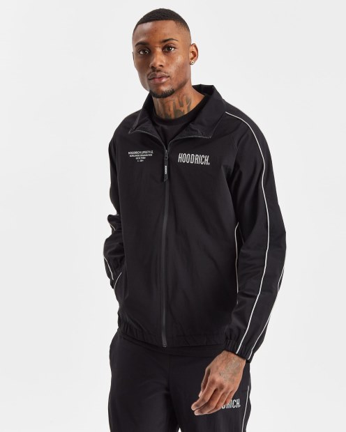 Chaqueta Deportiva Hoodrich Negra/reflectante Og Reflector