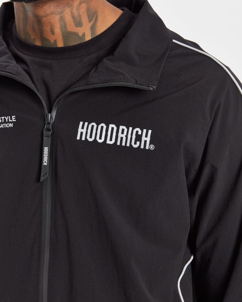 Chaqueta Deportiva Hoodrich Negra/reflectante Og Reflector