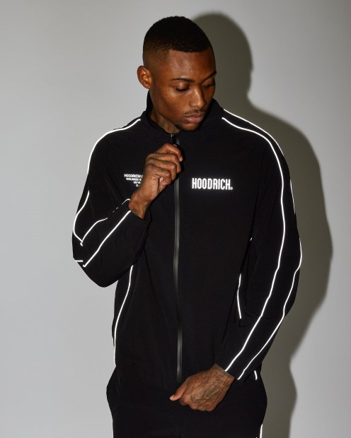Chaqueta Deportiva Hoodrich Negra/reflectante Og Reflector