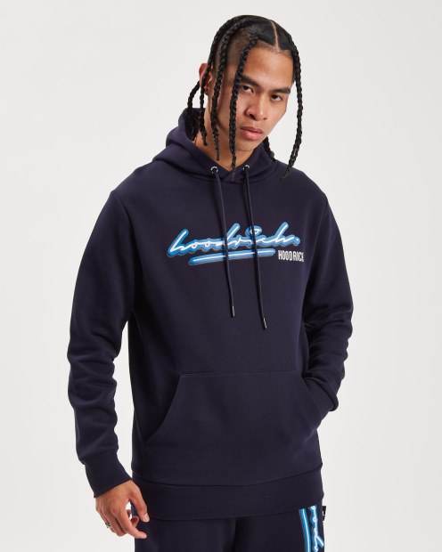 Sudadera Con Capucha Rich Og Ink Azul Marino/blanco/azul Celeste