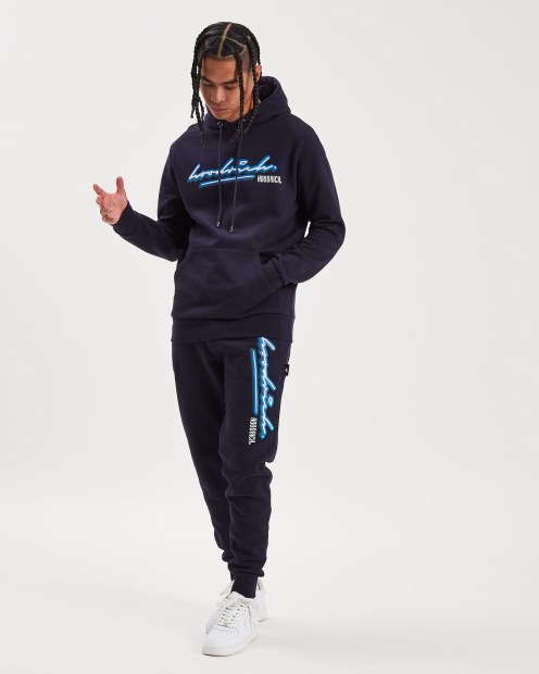 Sudadera Con Capucha Rich Og Ink Azul Marino/blanco/azul Celeste