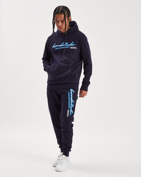Sudadera Con Capucha Rich Og Ink Azul Marino/blanco/azul Celeste