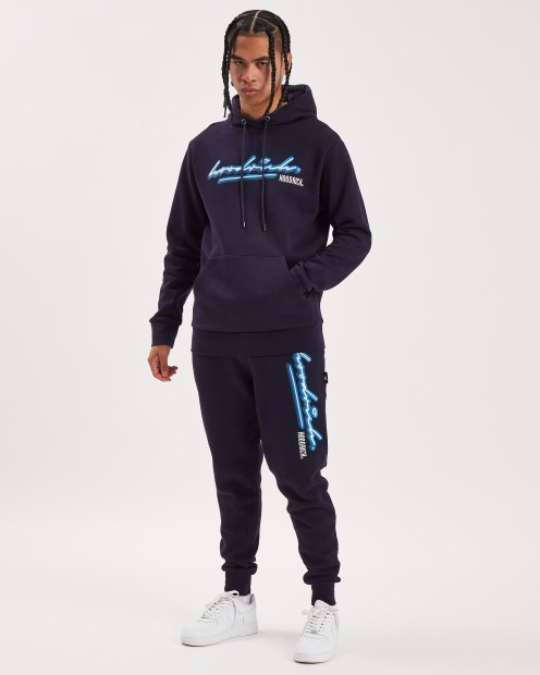 Sudadera Con Capucha Rich Og Ink Azul Marino/blanco/azul Celeste