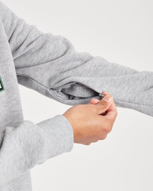 Sudadera Con Capucha Og Pulserich Gris Jaspeado/blanco/verde/negro