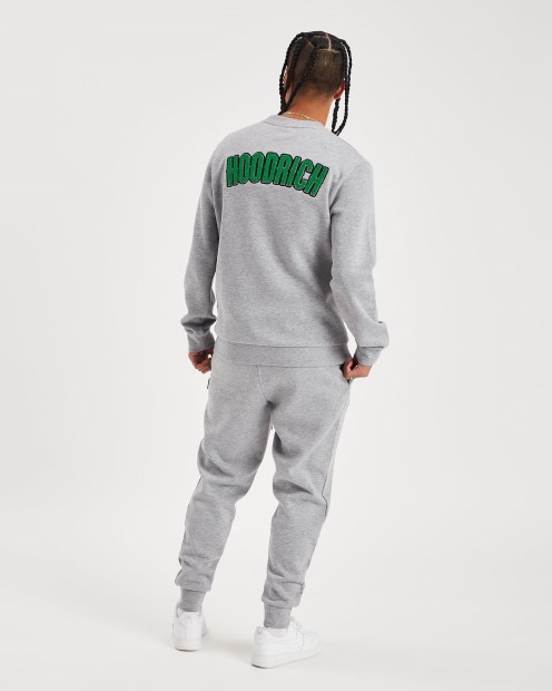 Sudadera Con Capucha Og Pulserich Gris Jaspeado/blanco/verde/negro